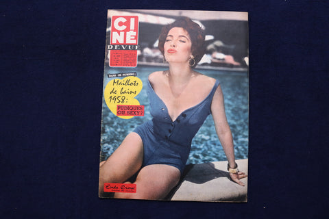 1958 AUGUST 1 CINE REVUE MAGAZINE - LINDA CRISTAL-PAUL NEWMAN COVER - E 22021