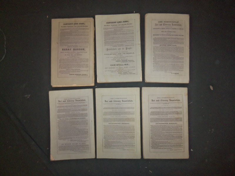 1854 KNICKERBOCKER MONTHLY MAGAZINE - LOT OF 6 ISSUES - WR 1211