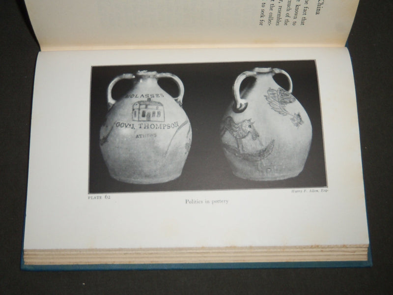 1926 EARLY AMERICAN POTTERY AND CHINA BOOK BY JOHN SPARGO - KD 3781