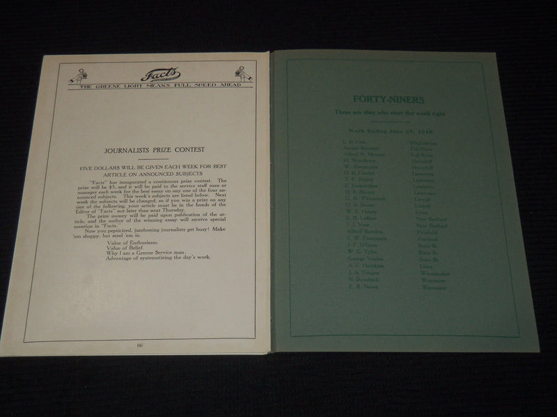 1919 FACTS - H. V. GREENE COMPANY MAGAZINE LOT OF 9 ISSUES - O 3786