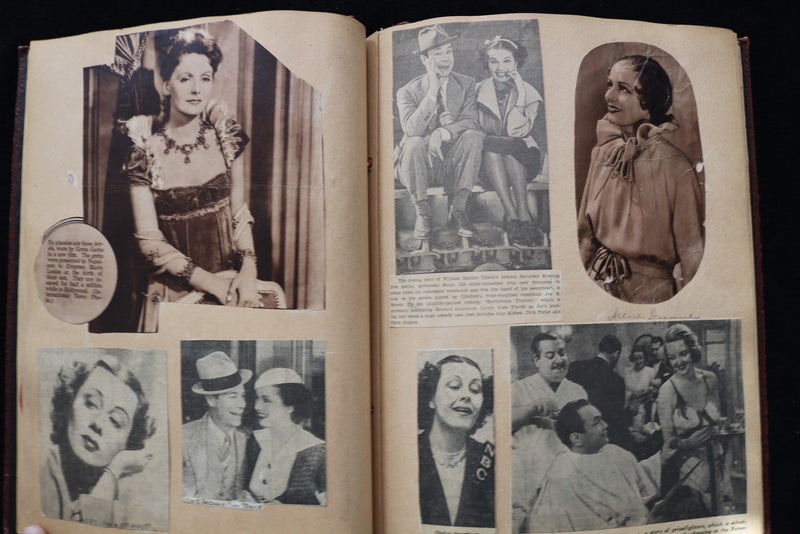 MOVIE STARS SCRAPBOOK - MANY PHOTOS - E 26438