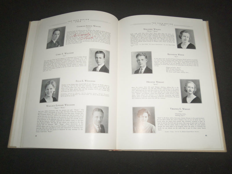 1933 THE TECH REVIEW CENTRAL HIGH SCHOOL YEARBOOK - PROVIDENCE, RI - YB 2545