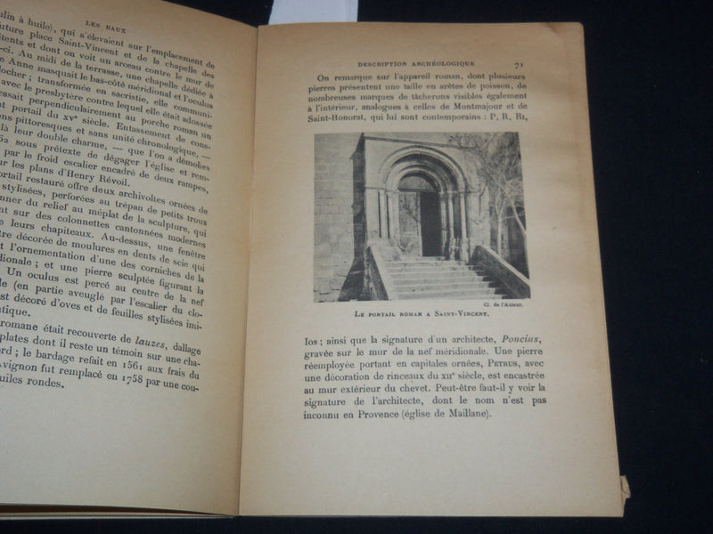 1953 LES BAUX BOOK BY FERNAND BENOIT - FRENCH - J 9502