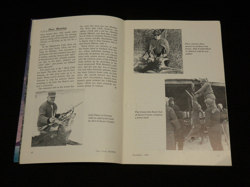 1969 DECEMBER NEW JERSEY OUTDOORS MAGAZINE - NICE PHOTOS - J 6895