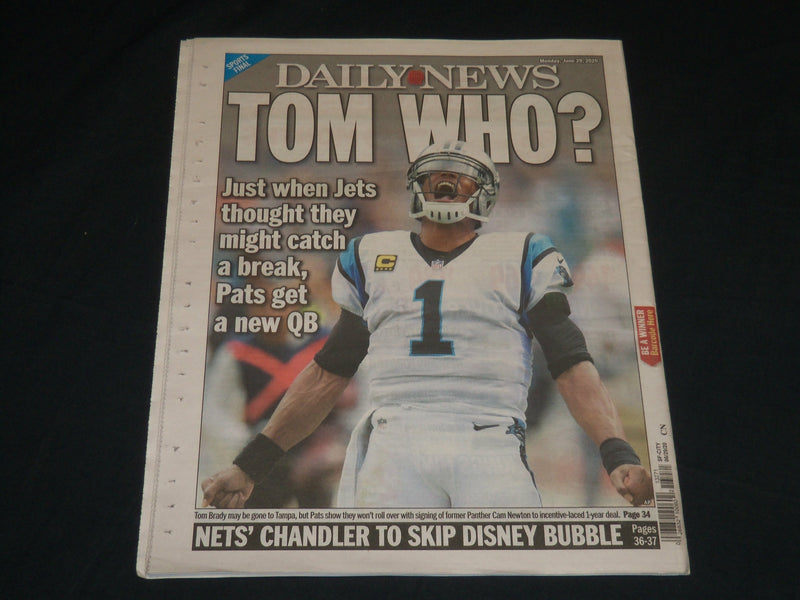 2020 JUNE 29 NEW YORK DAILY NEWS NEWSPAPER - HISTORY REPEATS - WHITE POWER PREZ