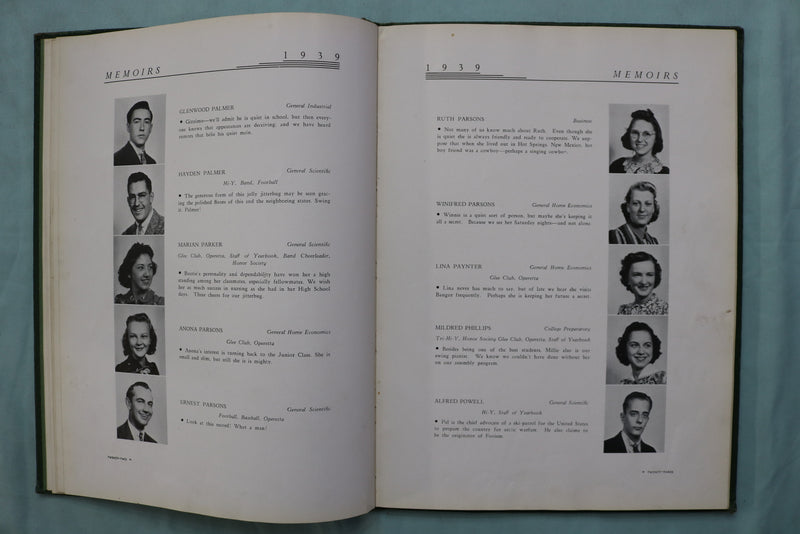 1939 MEMOIRS PEN ARGYL HIGH SCHOOL YEARBOOK - PEN ARGYL, PENNSYLVANIA - YB 3565