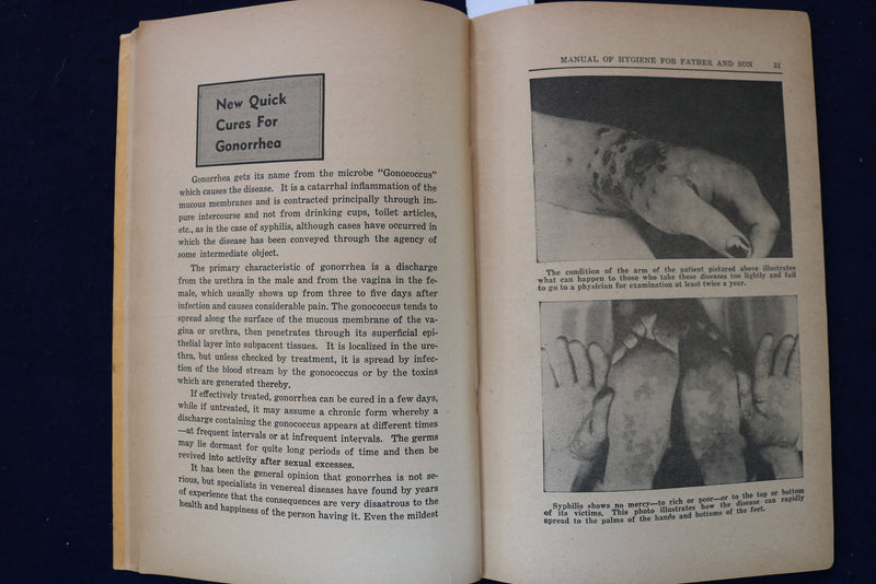 1948 FATHER AND SON MANUAL OF HYGIENE SOFTCOVER BOOK - K 1326