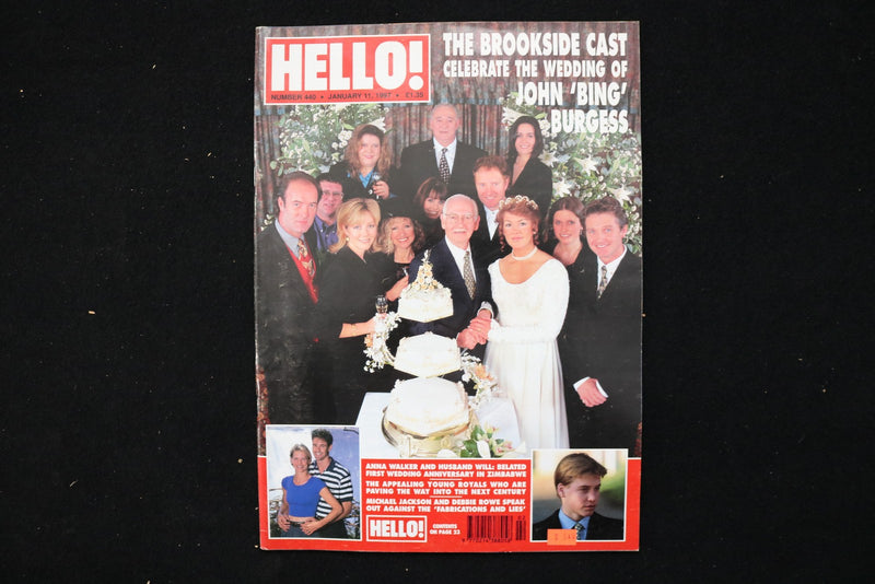 1997 JANUARY 11 HELLO! MAGAZINE - WEDDING OF JOHN BURGESS COVER - E 25761