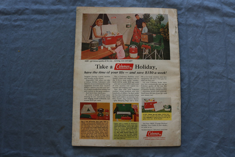 1966 FEBRUARY FIELD & STREAM MAGAZINE - BUILD A VACATION HOME COVER - SP 5397B