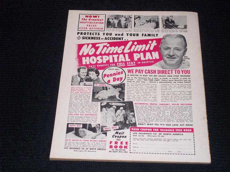 1953 AUGUST MOVIES MAGAZINE - LIZ TAYLOR FRONT COVER - E 15260