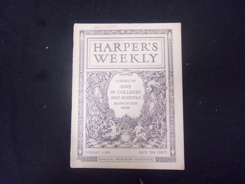 1916 JANUARY 15 HARPER'S WEEKLY MAGAZINE - NICE PHOTOS & ILLUSTRATIONS - ST 2518