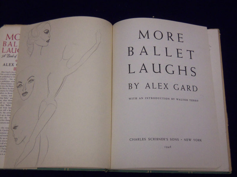 1946 MORE BALLET LAUGHS BY ALEX GARD BOOK - WONDERFUL ILLUSTRATIONS - KD 1877E