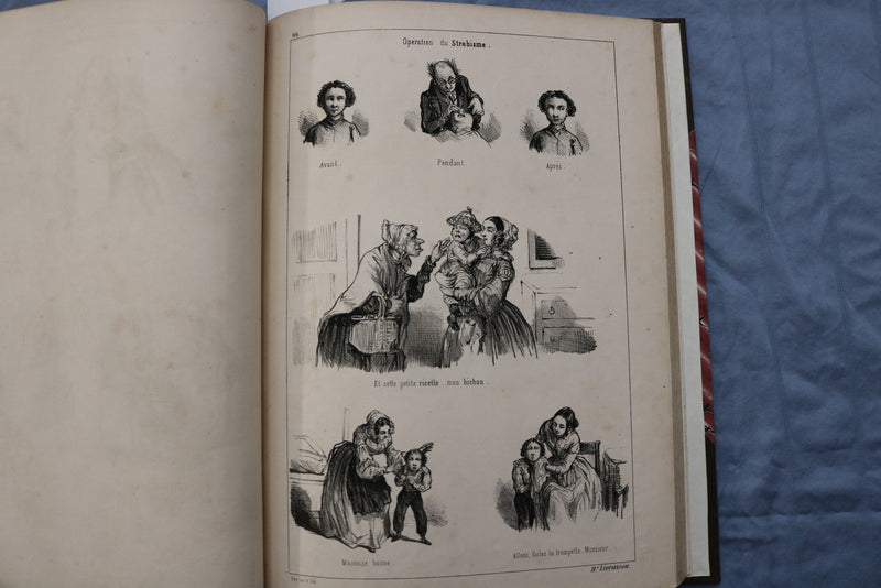 1800'S FOLIES LITH, PAR CHAM & EMMY HARDCOVER BOOK -PARIS - KD 9584