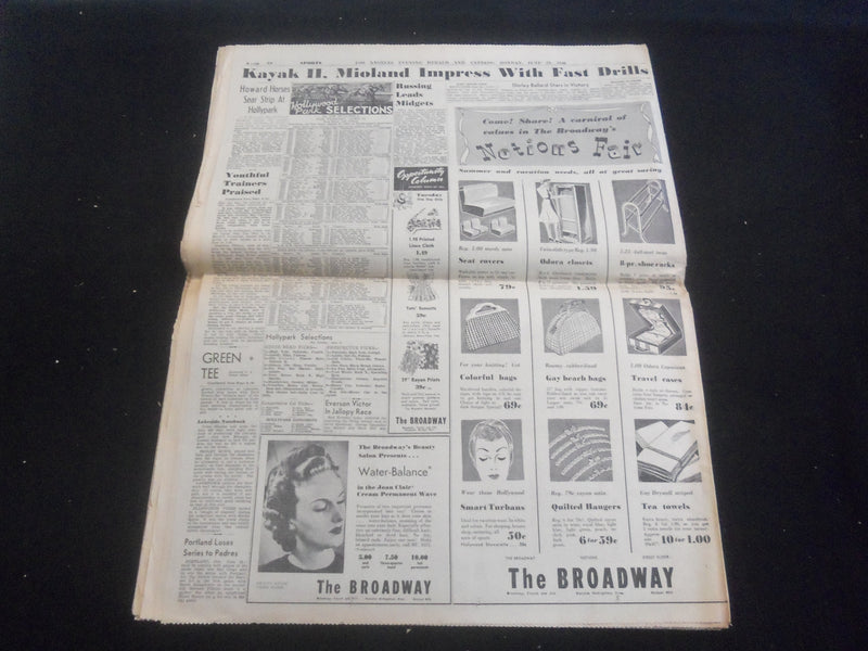 1940 JUNE 24 L. A. EVENING HERALD EXPRESS NEWSPAPER-ARMISTICE COMPLETED- NP 5740