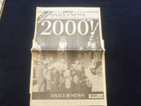 2000 JAN 1 NEW YORK DAILY NEWS NEWSPAPER - 2000! - NP 6059