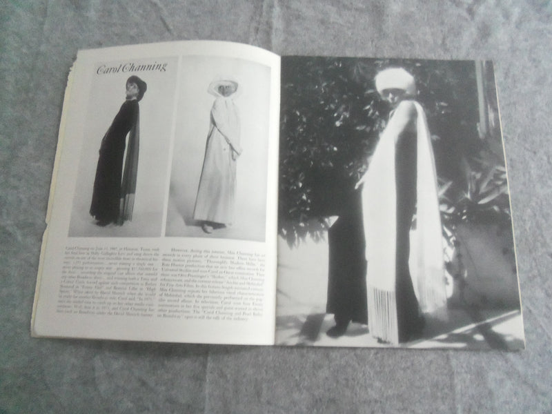 1971 THE CAROL CHANNING SHOW BROADWAY PROGRAM - MUSICAL THEATER - J 7683