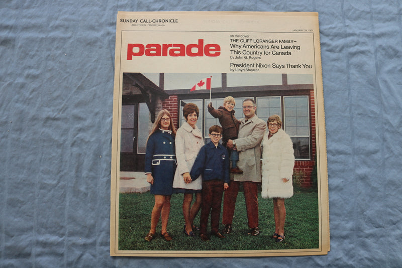 1974 JAN 24 PARADE SUNDAY CALL-CHRONICLE - ALLENTOWN, PA-CLIFF LORANGER- NP 8487