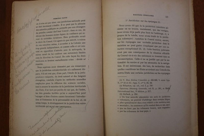 1909 LE CONSUL ESSAI D'EXPOSE SYSTEMATIQUE - INSCRIRED - SOFTCOVER BOOK - K 3191