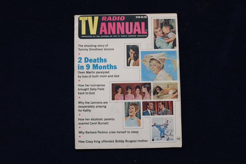 1968 TV RADIO ANNUAL MAGAZINE - DEAN MARTIN - SALLY FIELD COVER - E 19321