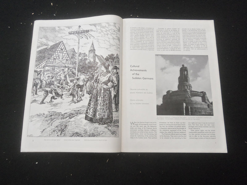 1938 NOVEMBER GERMANY MAGAZINE - ENGLISH/SPANISH/FRENCH TEXT - B 1140K