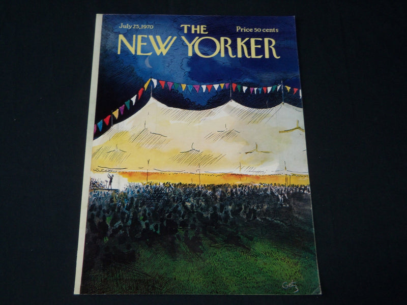 1970 JULY 25 NEW YORKER MAGAZINE FRONT COVER ONLY - GREAT ART FOR FRAMING