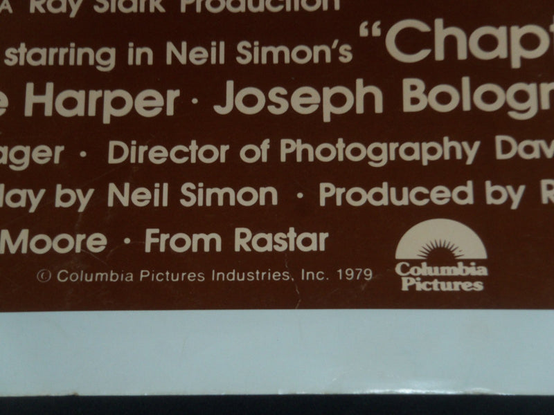 1979 CHAPTER TWO 1/2 SHEET MOVIE POSTER - JAMES CAAN, MARSHA MASON - P 275