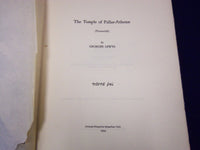 1924 THE TEMPLE OF PALLAS-ATHENAE BY GEORGE LEWYS SIGNED #167 OF 995 - KD 129