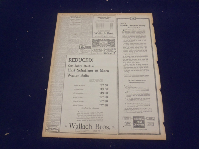 1920 NOV 15 NEW YORK TIMES- 30,000 KILLED IN BATTLE-MOVIE THEATRE PANIC- NT 8455