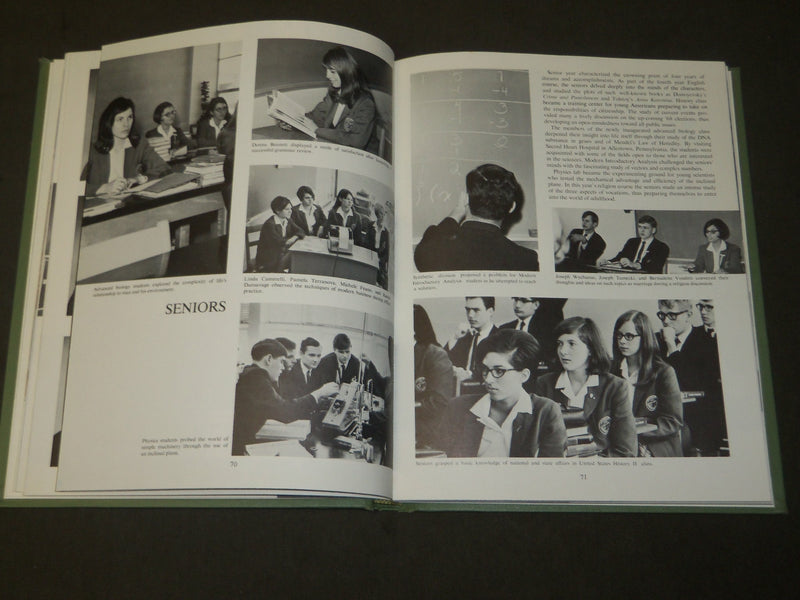 1968 MAGNIFICAT IMMACULATA HIGH SCHOOL YEARBOOK - SOMERVILLE NEW JERSEY- YB 1597