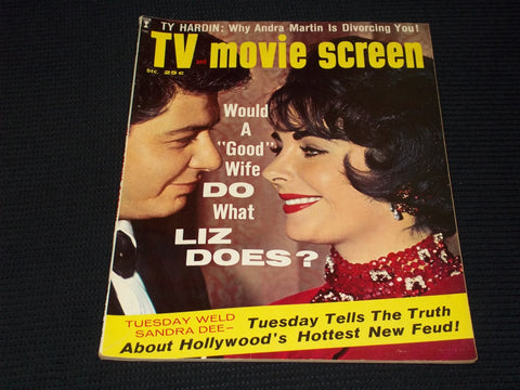 1960 DECEMBER TV & MOVIE SCREEN MAGAZINE - EDDIE FISHER & LIZ TAYLOR - E 15558