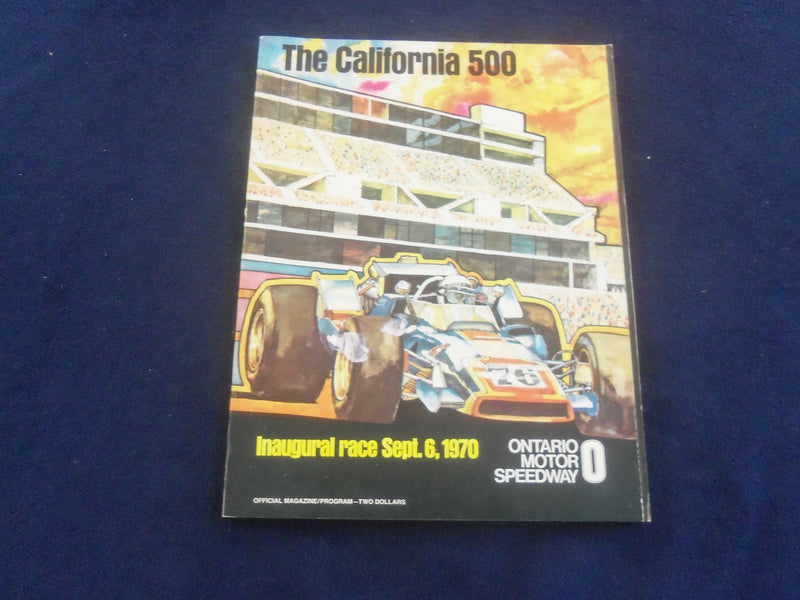 1970 SEPTEMBER 6 THE CALIFORNIA 500 RACING PROGRAM - INAUGURAL RACE - SP 3898C