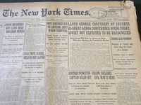 1922 APRIL 10 NEW YORK TIMES - LLOYD GEORGE CONFIDENT OF SUCCESS GENOA - NT 5764