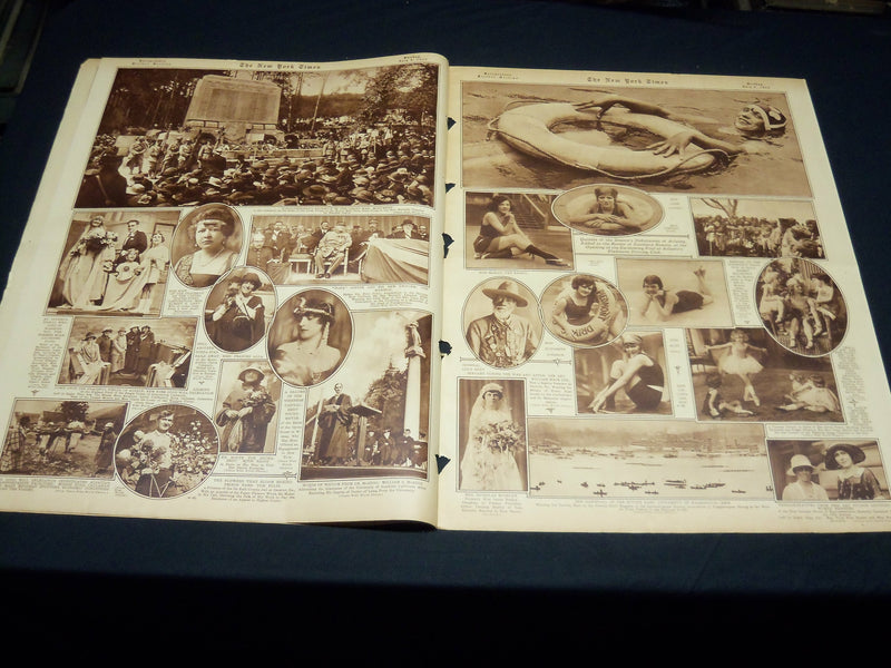 1923 JULY 8 NEW YORK TIMES PICTURE SECTION NO. 4 & 5 - DEMPSEY- GIBBONS- NT 8846