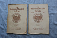 1930-1942 THE WISCONSIN MAGAZINE OF HISTORY - LOT OF 33 - O 3889