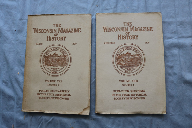 1930-1942 THE WISCONSIN MAGAZINE OF HISTORY - LOT OF 33 - O 3889