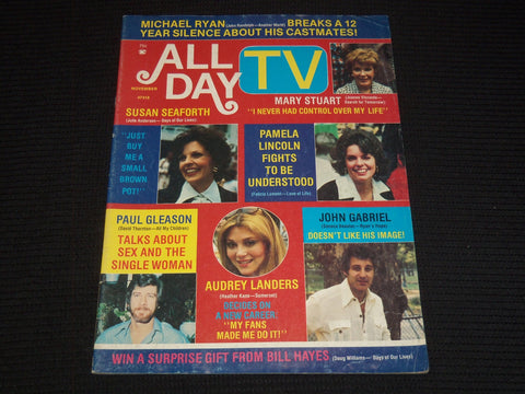 1976 NOVEMBER ALL DAY TV MAGAZINE - AUDREY LANDERS COVER - E 12426