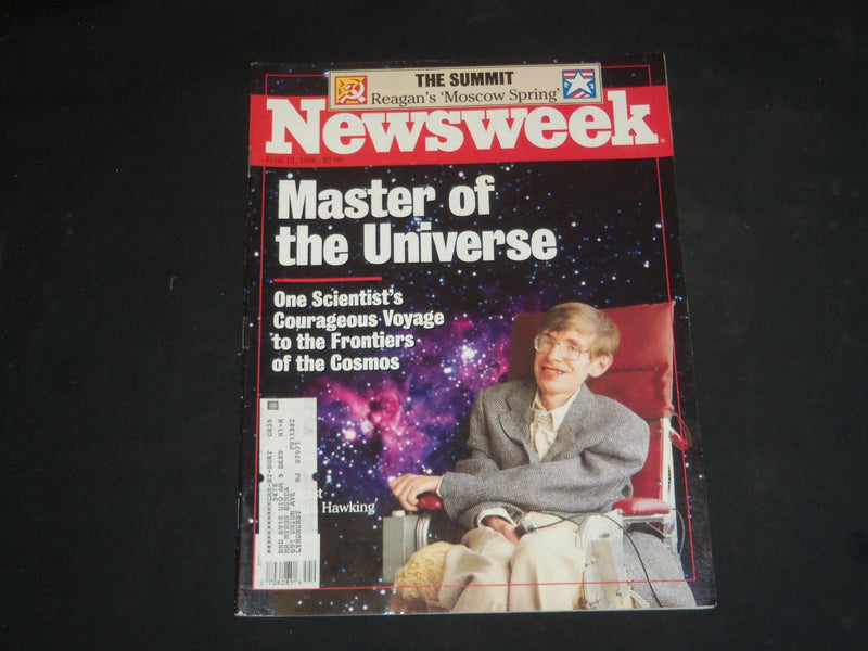 1988 JUNE 13 NEWSWEEK MAGAZINE - STEPHEN HAWKING, MASTER OF THE UNIVERSE- NW 389