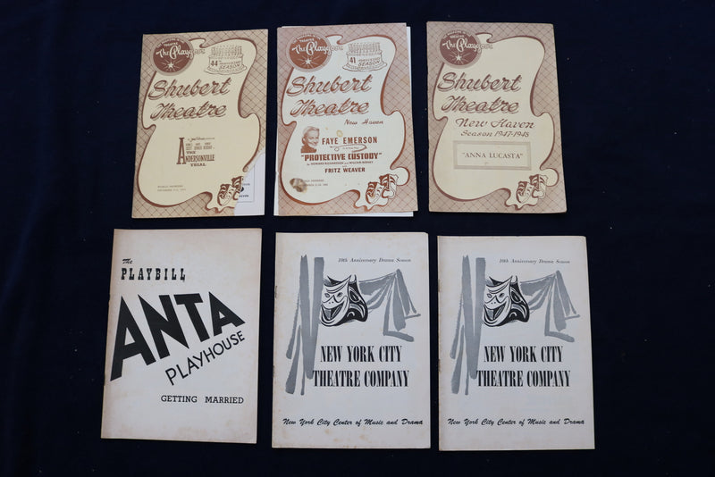 1930'S-1950'S PLAYBILL & PLAYGOER PROGRAMS - LOT OF 38 - O 3320