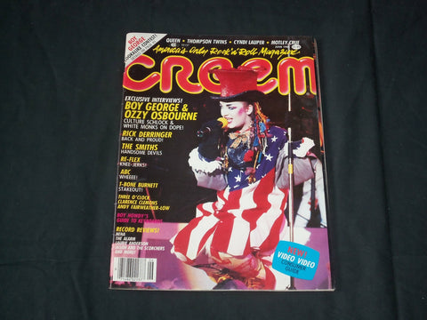 1984 JUNE CREEM MAGAZINE - BOY GEORGE COVER - OZZY OSBOURNE - RC 906
