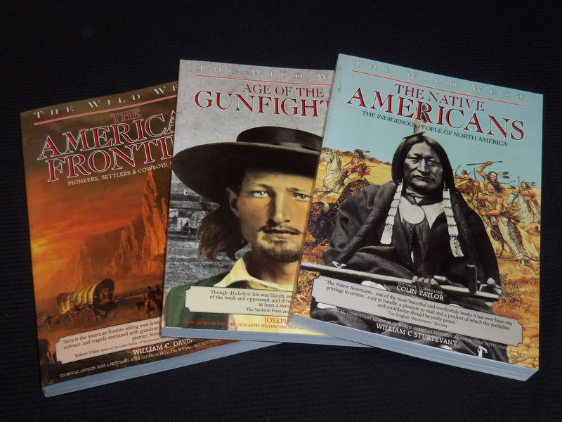 2000 THE WILD WEST BOOKS BOXED SET OF 3 - HARDCOVER - GREAT PHOTOS - KD 5676C