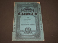1884 ABEL HEYWOOD'S PENNY GUIDES TO OXFORD - U. K. - NICE MAP - J 3449
