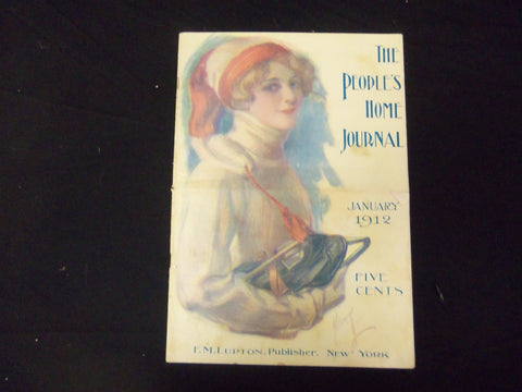 1912 JANUARY PEOPLE'S HOME JOURNAL MAGAZINE - GREAT ILLUSTRATIONS & ADS- ST 1789