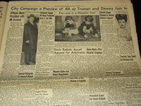 1945 OCTOBER 27 NEW YORK WORLD TELEGRAM - TRUMAN DEDICATES CARRIER - NP 4252N