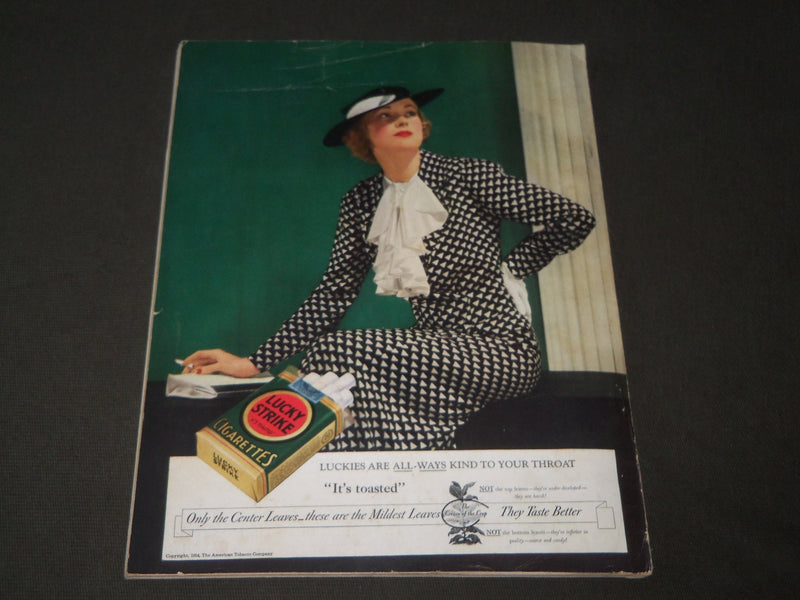 1934 JUNE VANITY FAIR MAGAZINE - GREAT PHOTOS BY STEICHEN - GARBO - HULL - F 452