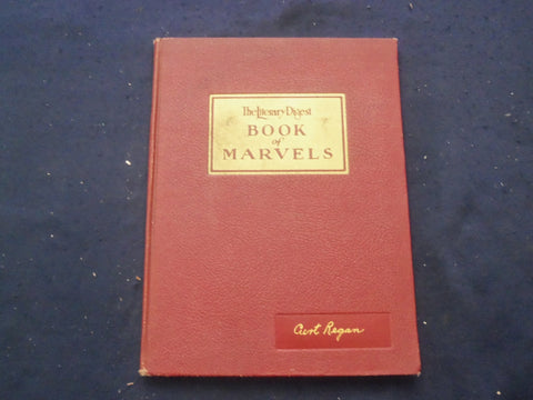 1931 THE LITERARY DIGEST BOOK OF MARVELS HARDCOVER BOOK- HENRY WILLIAMS- KD 8284