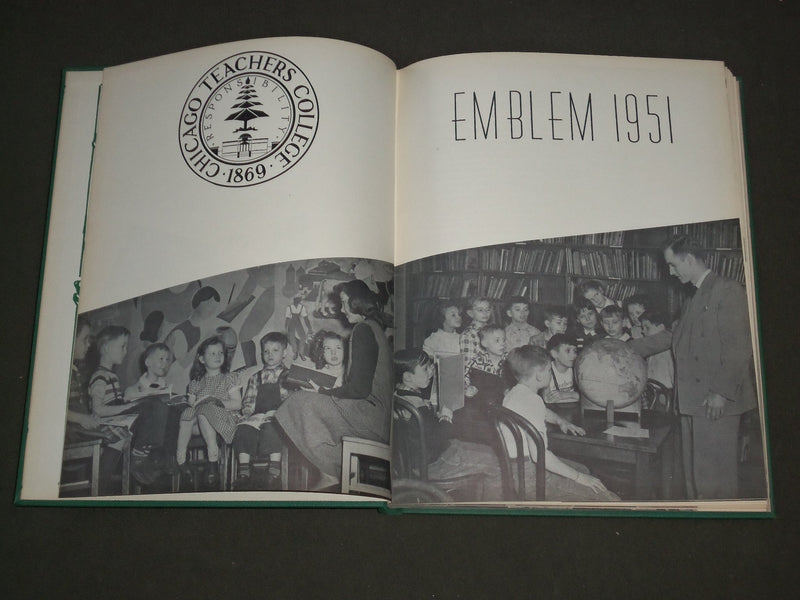 1951 THE EMBLEM CHICAGO TEACHERS COLLEGE YEARBOOK - ILLINOIS - PHOTOS - YB 1135
