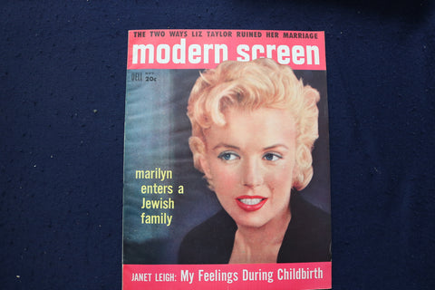 1956 NOVEMBER MODERN SCREEN MAGAZINE - MARILYN MONROE COVER - E 17353