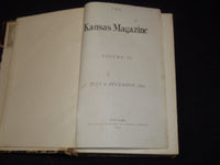 1872 JULY-DECEMBER THE KANSAS MAGAZINE BOUND VOLUME NO. 2 - KD 5633H