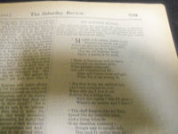 1887 SATURDAY REVIEW 2 BOUND VOLUMES - COMPLETE YR- PUBLISHED IN LONDON - R 1098