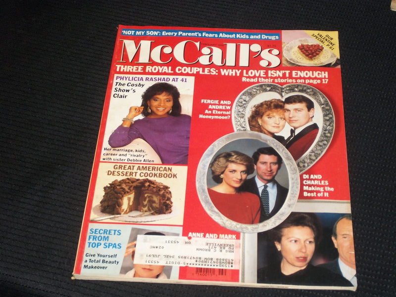 1990 FEBRUARY MCCALL'S MAGAZINE - PRINCESS DI & CHARLES FRONT COVER - E 520